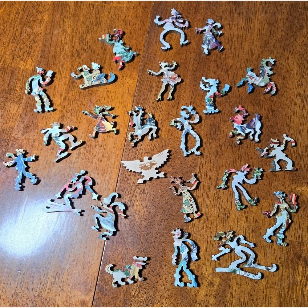 Liberty Puzzles Yuletide Memories Wooden Jigsaw 690 Pieces Christmas Holiday